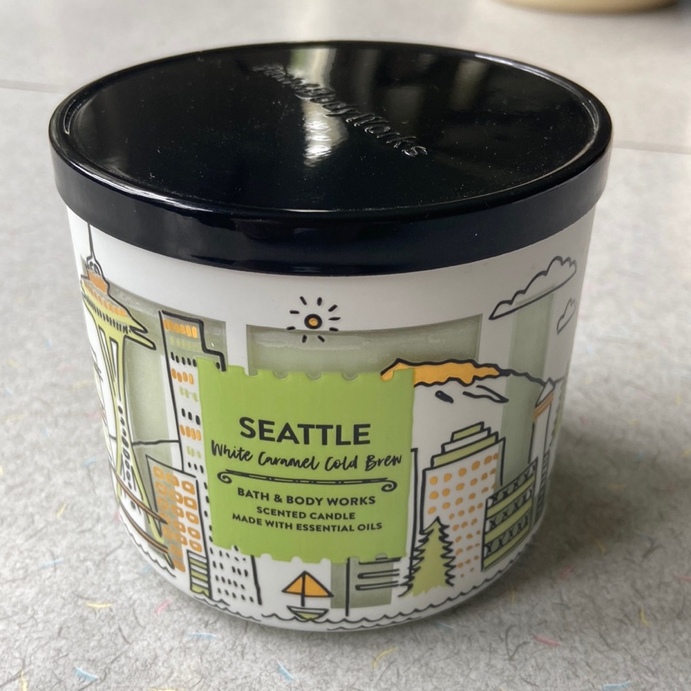 Bath & Body Works Cold  Brew “Seattle”  3 wick Candle